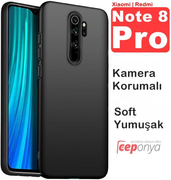 Redmi Note 8 Pro Kamera Korumalı Kaliteli Soft Silikon Kılıf