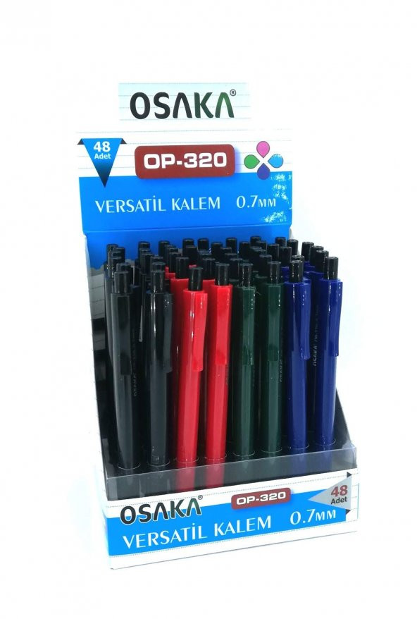 Osaka Op320 0.7mm Versatil Kalem. 48 Adetlik  Pakette
