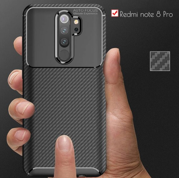 Xiaomi Redmi Note 8 Pro Elde Kaymayan Kamera Korumalı Kılıf - 5