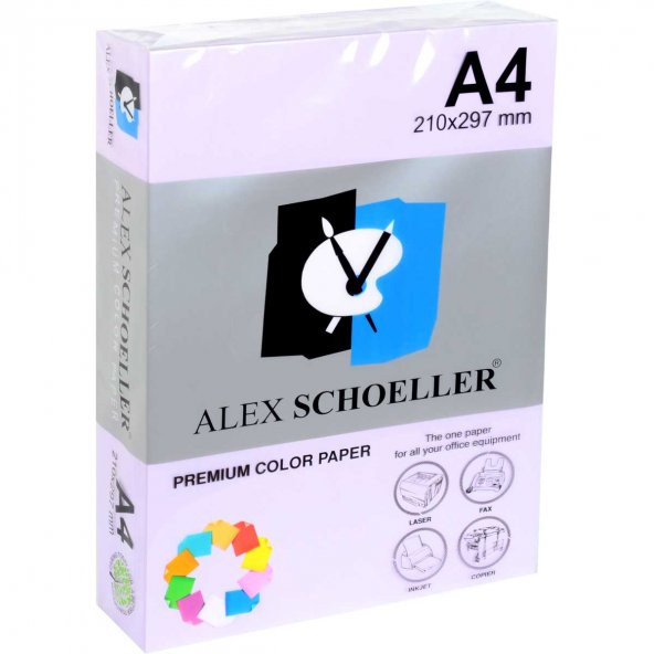 Alex Schoeller A4 Renkli Fotokopi Kağıdı 500 lü Lila (ALX 585)