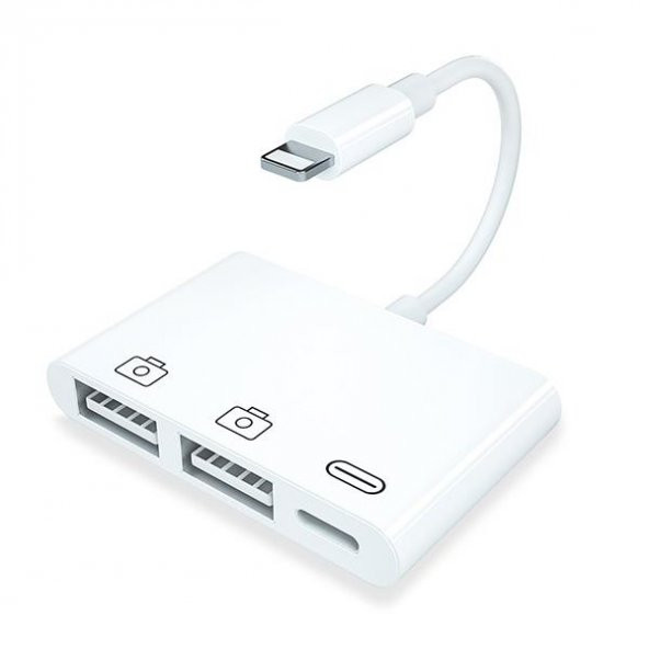 İPHONE USB ÇEVİRİCİ MOUSE FLASH DİSK İÇİN ÇOĞALTICI İPHONE 8 UYUML