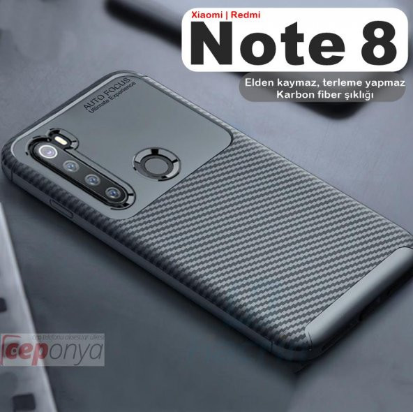 Xiaomi Redmi Note 8 Elde Kaymayan Kamera Korumalı Kalite Kılıf