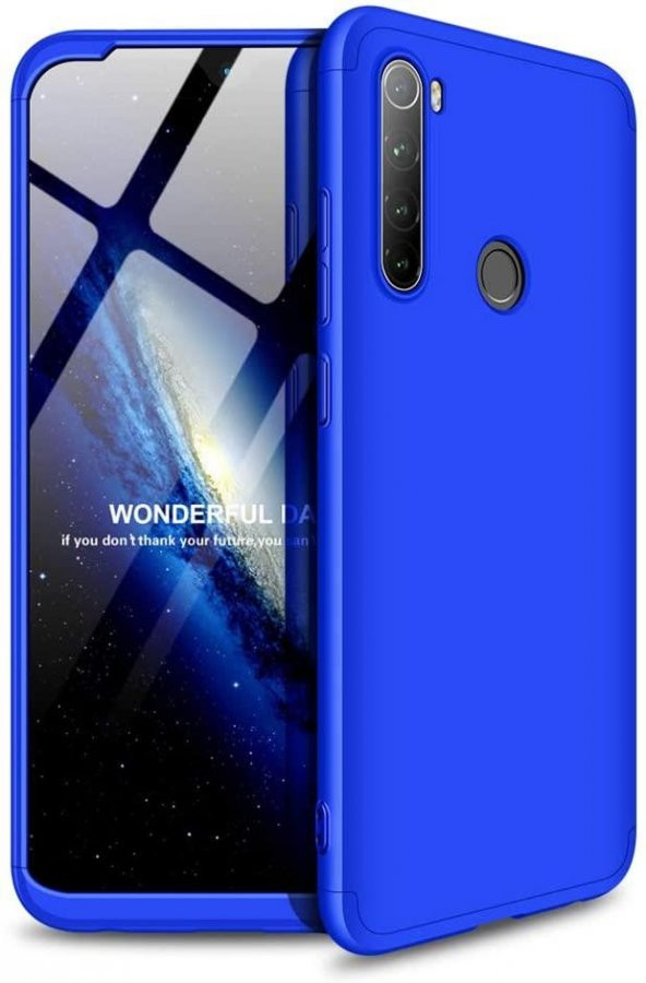Xiaomi Redmi Note 8 Kılıf Zore Kamera Korumalı 360 Tam Koruma Ays - 6
