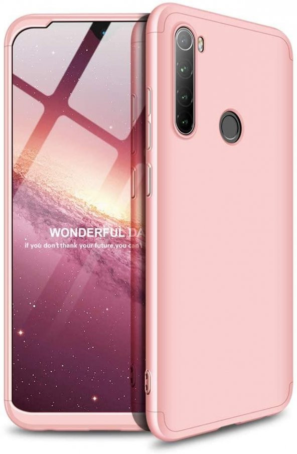 Xiaomi Redmi Note 8 Kılıf Zore Kamera Korumalı 360 Tam Koruma Ays - 7