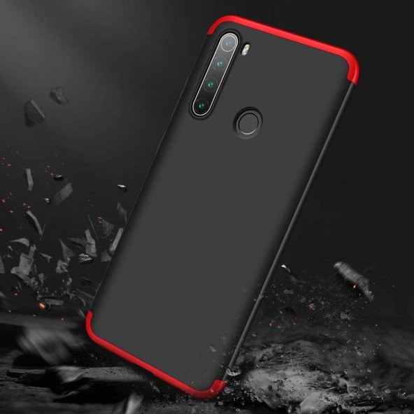 Xiaomi Redmi Note 8 Kılıf Zore Kamera Korumalı 360 Tam Koruma Ays - 9