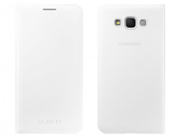 Samsung Galaxy E7 Flip Wallet Cover EF-WE700BWEGWW
