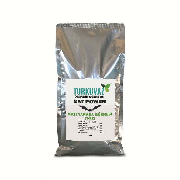Turkuvaz Bat Power 5 Kg. Organik Mikron Toz Yarasa Gübresi