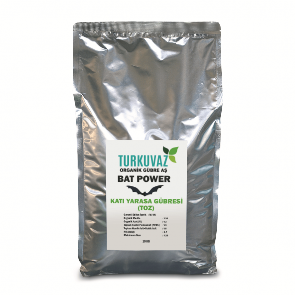 Turkuvaz Bat Power 10 Kg. Organik Mikron Toz Yarasa Gübresi