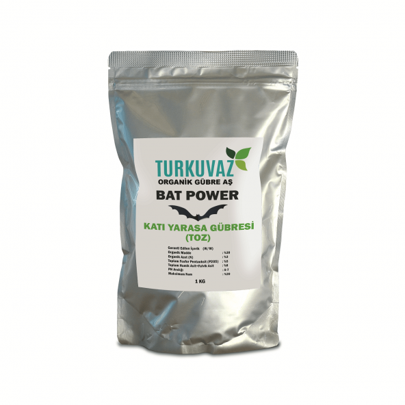 Turkuvaz Bat Power 1 Kg. Organik Mikron Toz Yarasa Gübresi