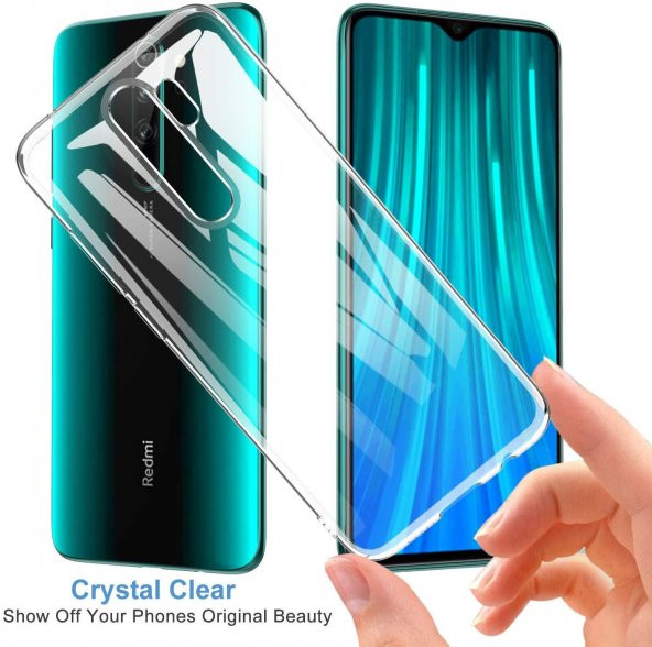 Xiaomi Redmi Note 8 Pro İnce Esnek Şeffaf Süper Silikon Kılıf - 5