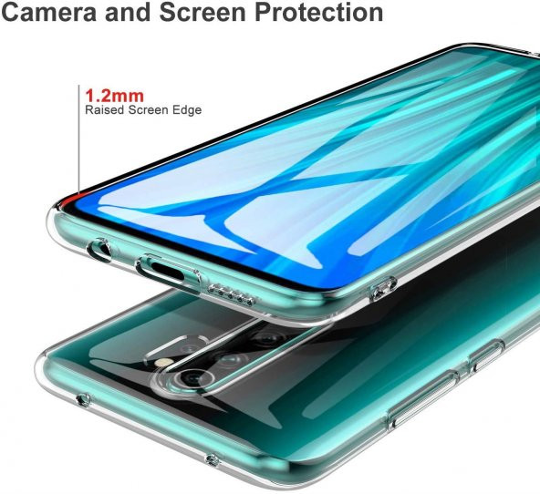 Xiaomi Redmi Note 8 Pro İnce Esnek Şeffaf Süper Silikon Kılıf - 6