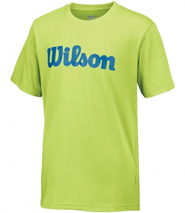 Wilson M Script Logo Cotton Yeşil Erkek Tenis T-Shirt