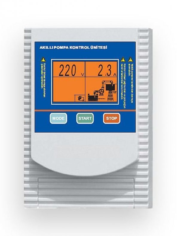 EPC 0,37 - 2,2 KW Monofaze Dalgıç Pompa Koruma ve Kontrol Panosu - Dijital Ekran,Türkçe Menü