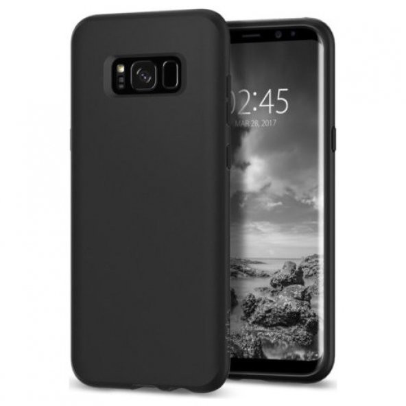 Spigen Samsung Galaxy S8 Plus Kılıf Liquid Crystal Matte Black - - 2