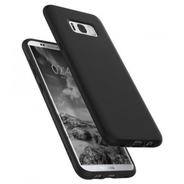 Spigen Samsung Galaxy S8 Plus Kılıf Liquid Crystal Matte Black - - 3