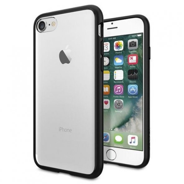 Spigen Apple iPhone 7 Kılıf Ultra Hybrid Black- 042CS20446