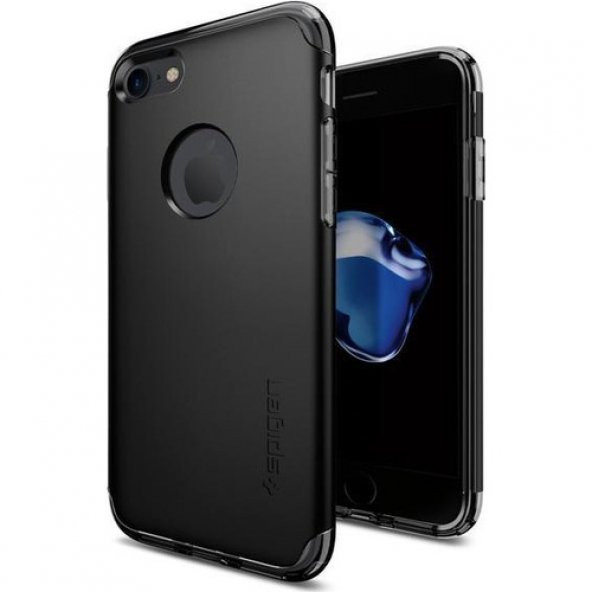 Spigen Apple iPhone 7 Kılıf Hybrid Armor Black 042CS20841 - 2
