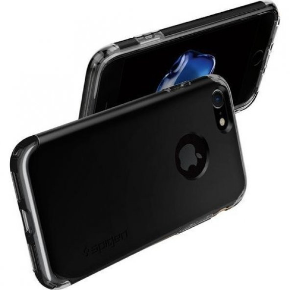 Spigen Apple iPhone 7 Kılıf Hybrid Armor Black 042CS20841 - 4