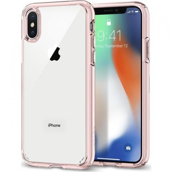 Spigen Apple iPhone X Kılıf Ultra Hybrid Rose Crystal - 057CS2212