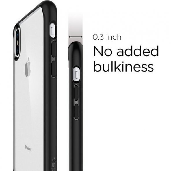 Spigen Apple iPhone X Kılıf Ultra Hybrid Black - 057CS22129 - 4