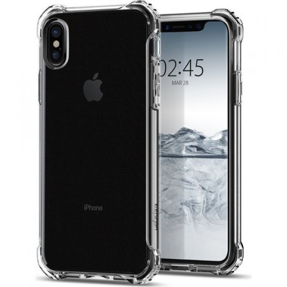 Spigen Apple iPhone X Kılıf Rugged Crystal - 057CS22117 - 2
