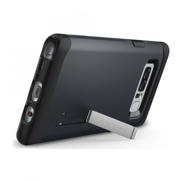 Spigen Samsung Galaxy Note 8 Kılıf Slim Armor Metal Slate - 587CS - 4