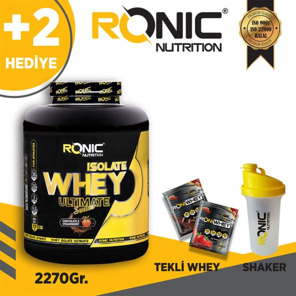 Ronic Whey İsolate İzole Protein Tozu 2270 Gr Çilek Aromalı
