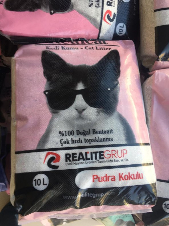 Real Cat Doğal Pudra Kokulu Kedi Kumu-10L