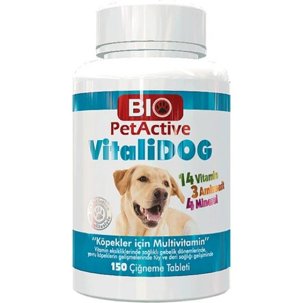Biopetactive VitaliDog 150 Tablet Multivitamin Skt:07/2024