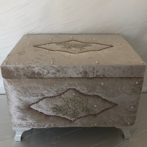 Damla Çeyiz Sandığı Bej Rengi - 3