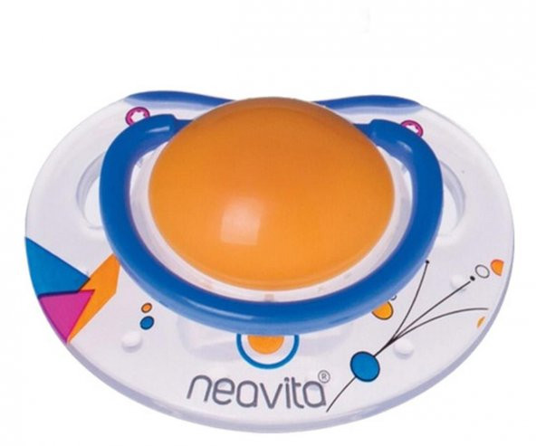 Neavita Ortodontik Emzik Desenli (3 Ay+) Turuncu ürün görseli 1