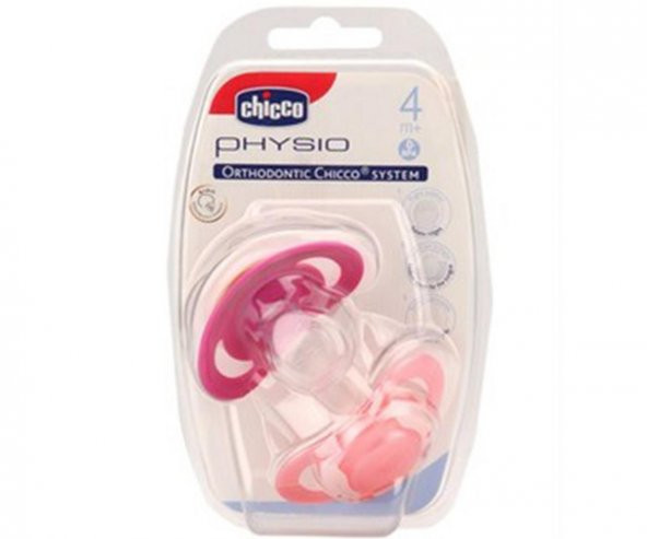 Chicco Physioring Silikon 4Ay+ (2 li) Pembe - Pembe