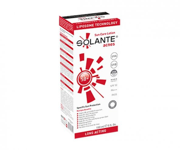 Solante Acnes Sun Care Lotion SPF 50+ 150 Ml