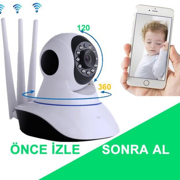 Önce İzle Sonra Al 360º Wifi Bebek kamerası - 3