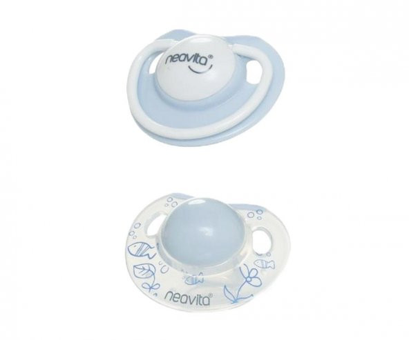 Neavita Ortodontik Emzik 2Li (3 Ay+) Mavi