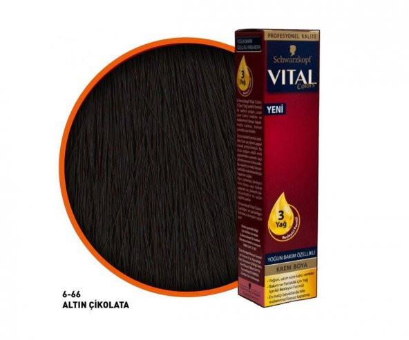 Schwarzkopf Vital Colors Krem Boya 6-66 - Altın Çikolata