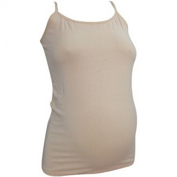 Chezmam 8561 İnce Askılı Hamile Fanila / Ten Rengi / M