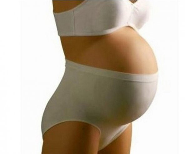 Bebefox Dikişsiz Özel Destekli Hamile Külodu SMALL BEYAZ