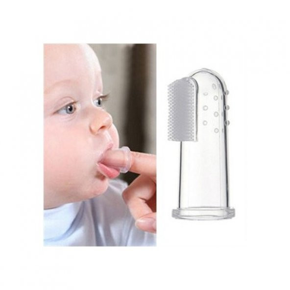 Smiley Baby 0-3 Ay Silikon Parmak Diş Fırçası - Pembe - 2