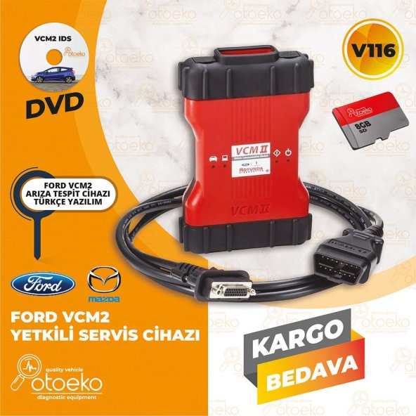 Ford VCM2 Araç Arıza Tespit Cihazı V116 IDS Rotunda Türkçe VCM 2 Mazda