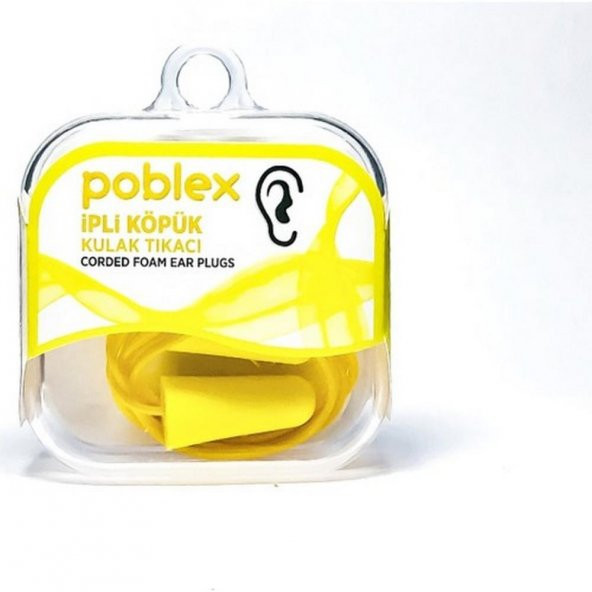 Poblex İPLİ Köpük Kulak Tıkacı - Kulak Koruyucu Tıpası - 2