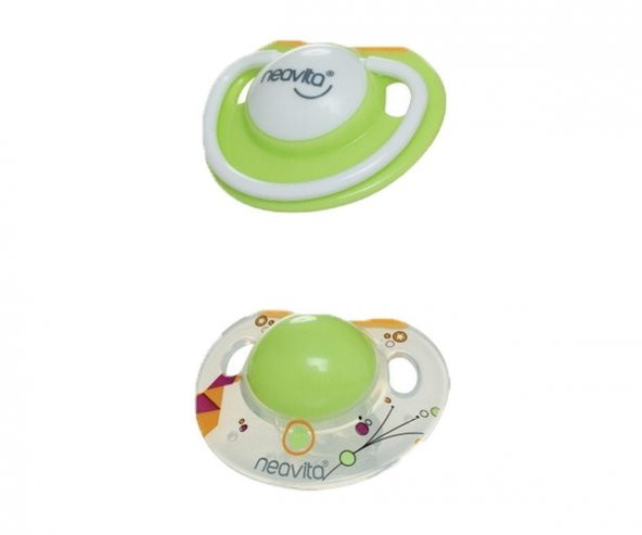 Neavita Ortodontik Gündüz Ve Gece Emziği 2Li (0 Ay+) Yeşil ürün görseli 1