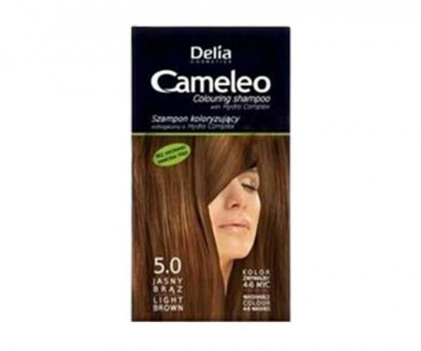 Delia Camelia Saç Renklendirici Şampuan Tek Kullanımlık 5.0 Light Brown 40 ml
