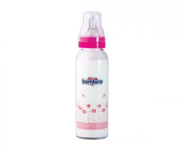 Bambino Natural Pp Biberon 250 Ml - Pembe