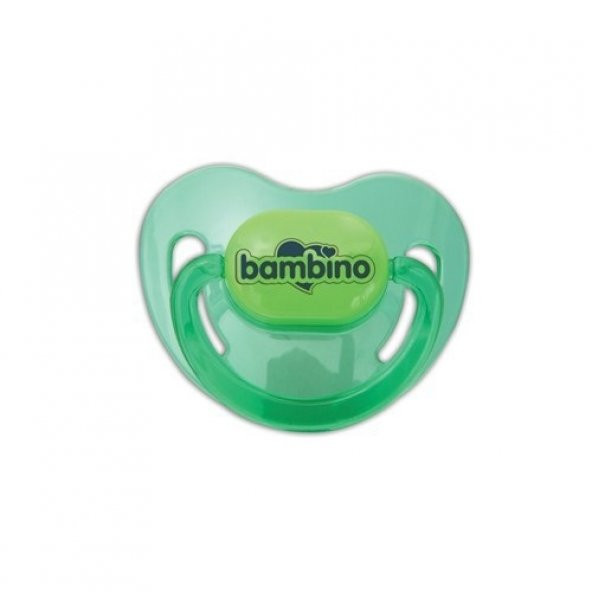 Bambino Silikon Damaklı Emzik No:1 / Yeşil şeffaf/ 0-6 Ay - 2
