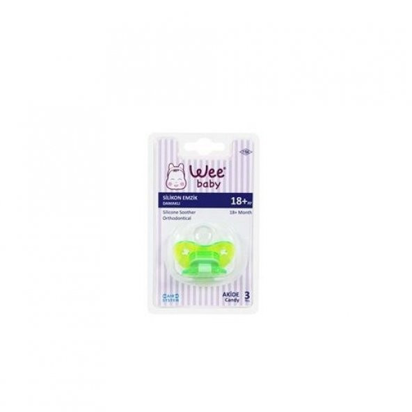 Wee Baby Baby Akide Silikon Damaklı Emzik No:3 - 2