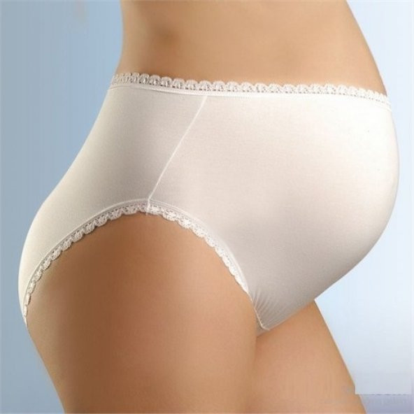 Chezmam / Dantel Lastik Destekleyici Külot-Beyaz - 2