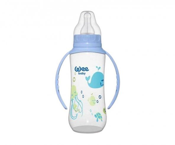Wee Baby Baby Silikon Kiraz Uçlu Kulplu PP Biberon / 270cc