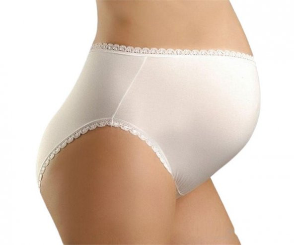 Chezmam / Dantel Lastik Destekleyici Külot-Beyaz