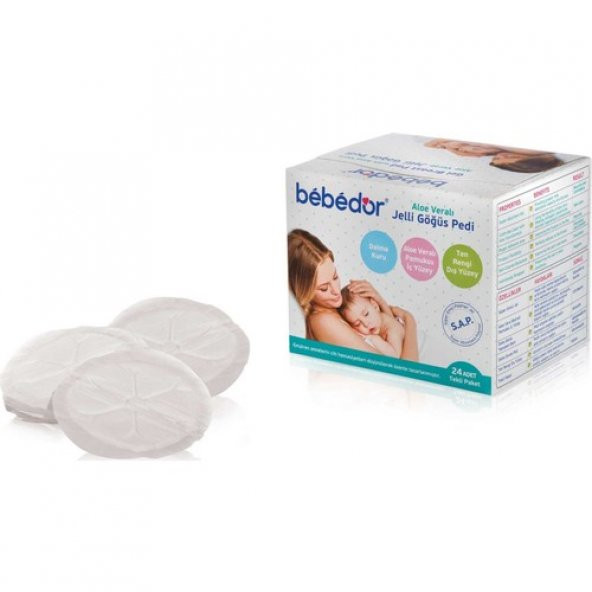 Bebedor Aloe Veralı Jelli Göğüs Pedi 24 Adet - 2